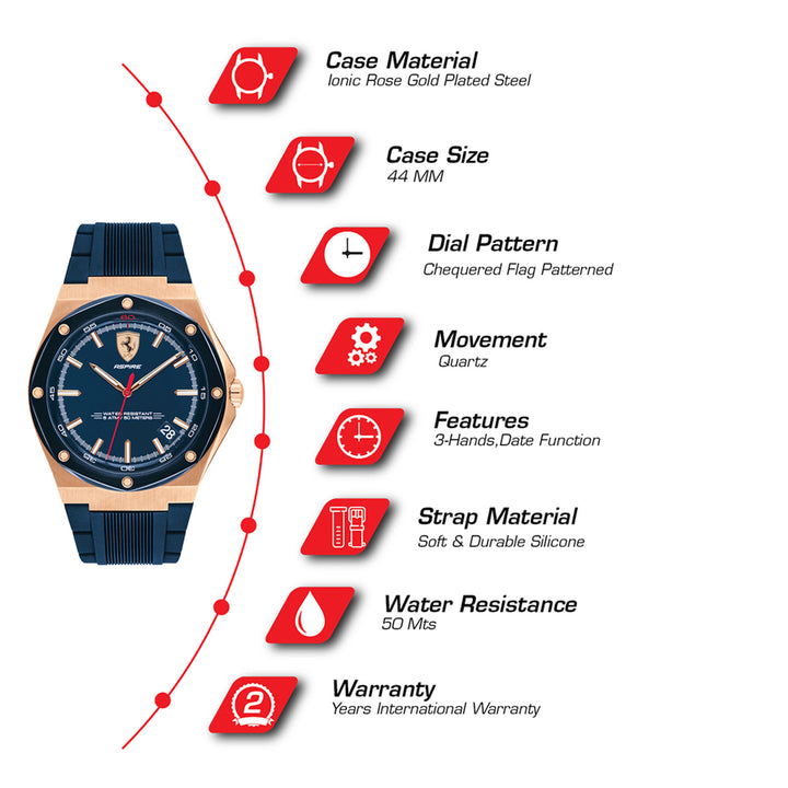 Aspire Quartz Men's Watch -  0830667