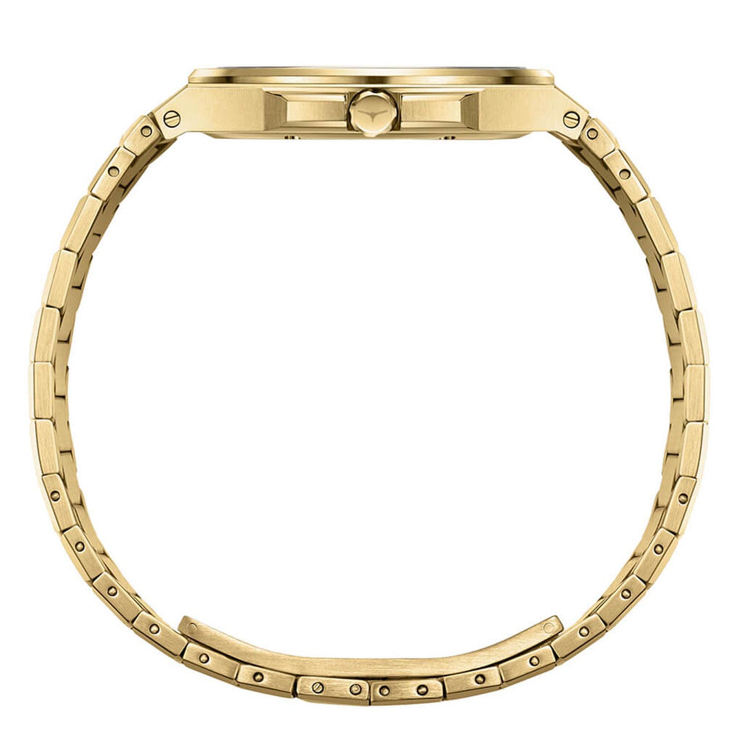 Rival Gold Quartz Men's Watch With Additional Strap - 100-05