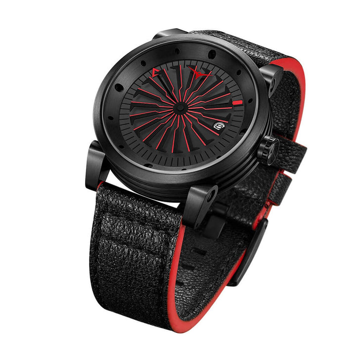 Automatic Black Turbine Dial Men's Watch - 142