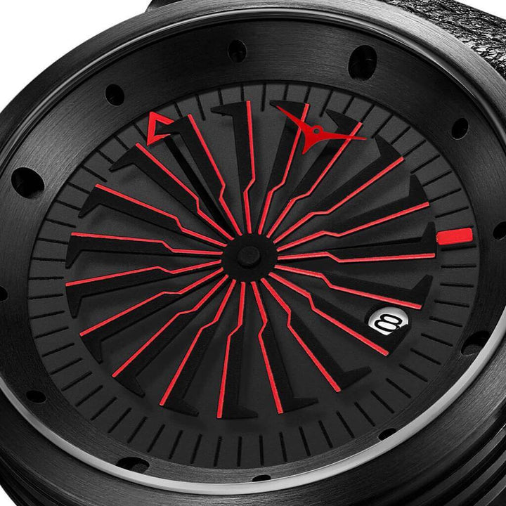 Automatic Black Turbine Dial Men's Watch - 142