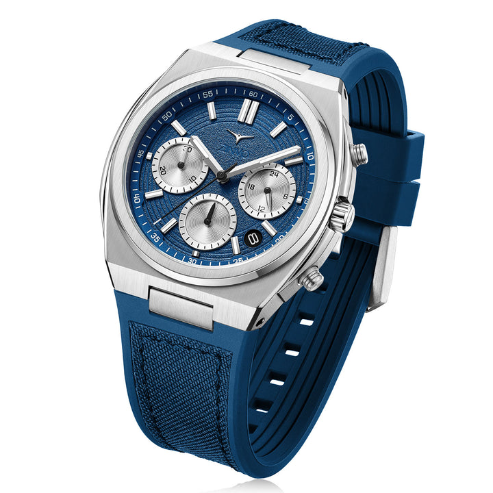 Rival Chrono Marine Quartz Men's Watch With Additional Strap - 200-02