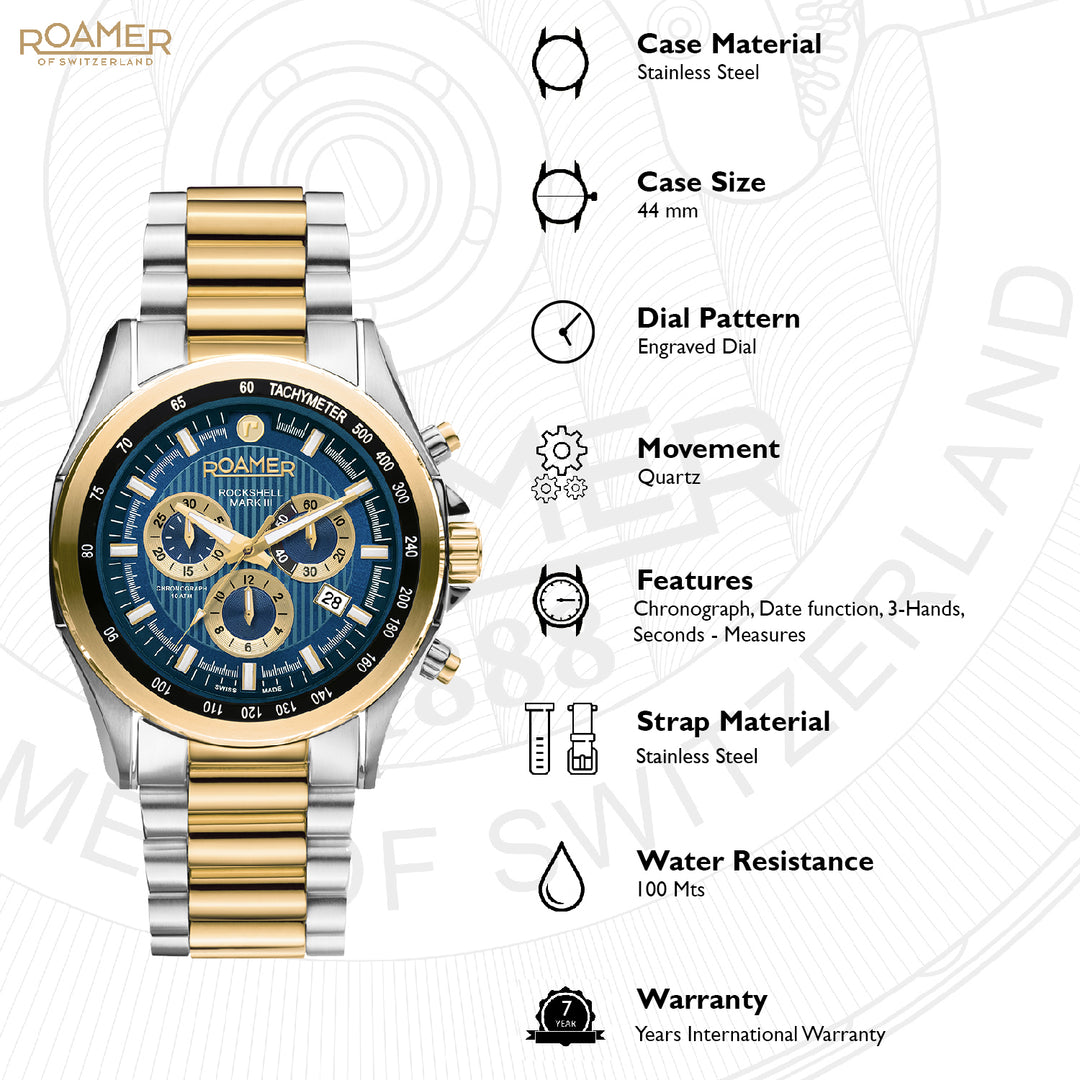 Rockshell Mark III Chrono Quartz Men's Watch -  220837 48 45 20