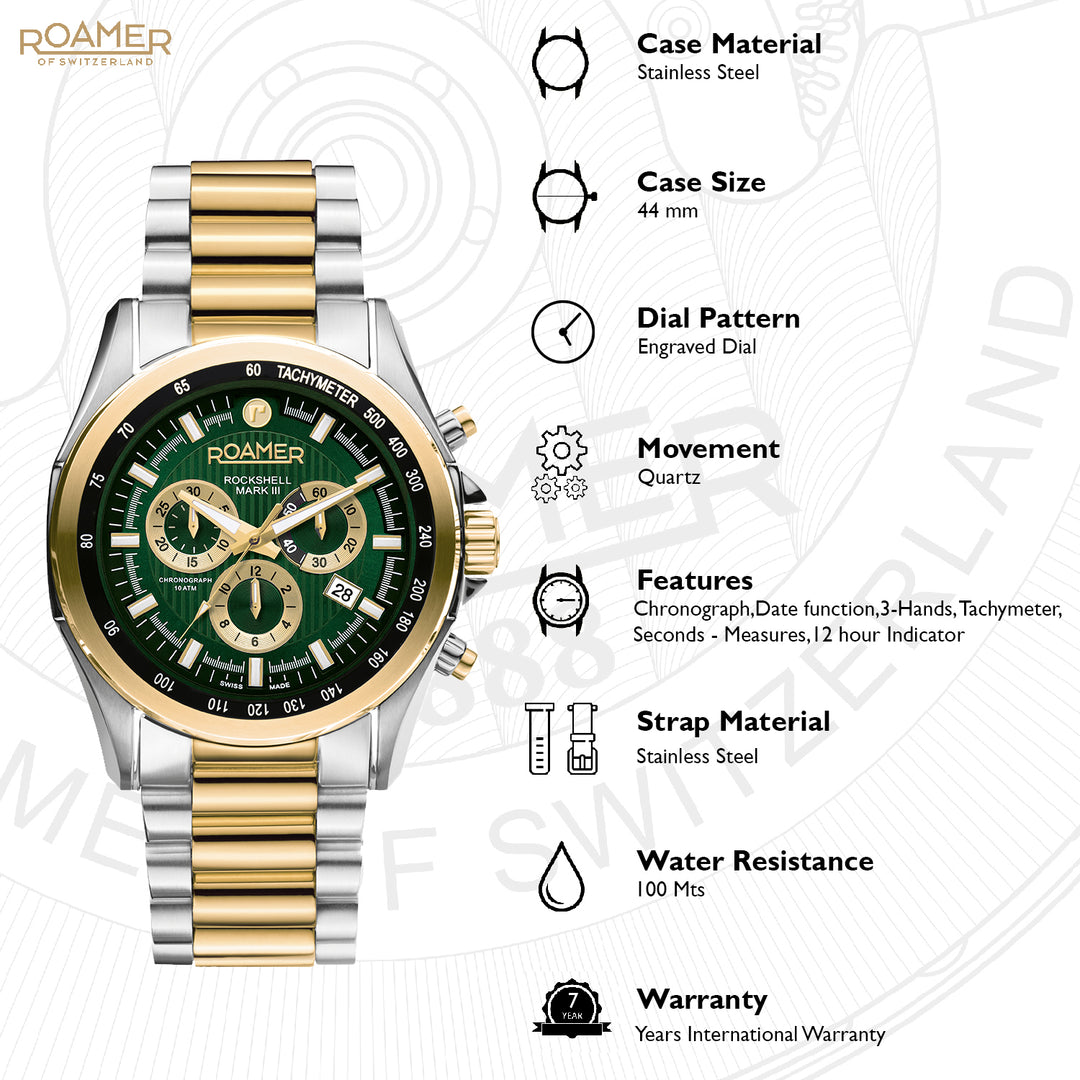 Rockshell Mark III Chrono Quartz Men's Watch -  220837 48 75 20