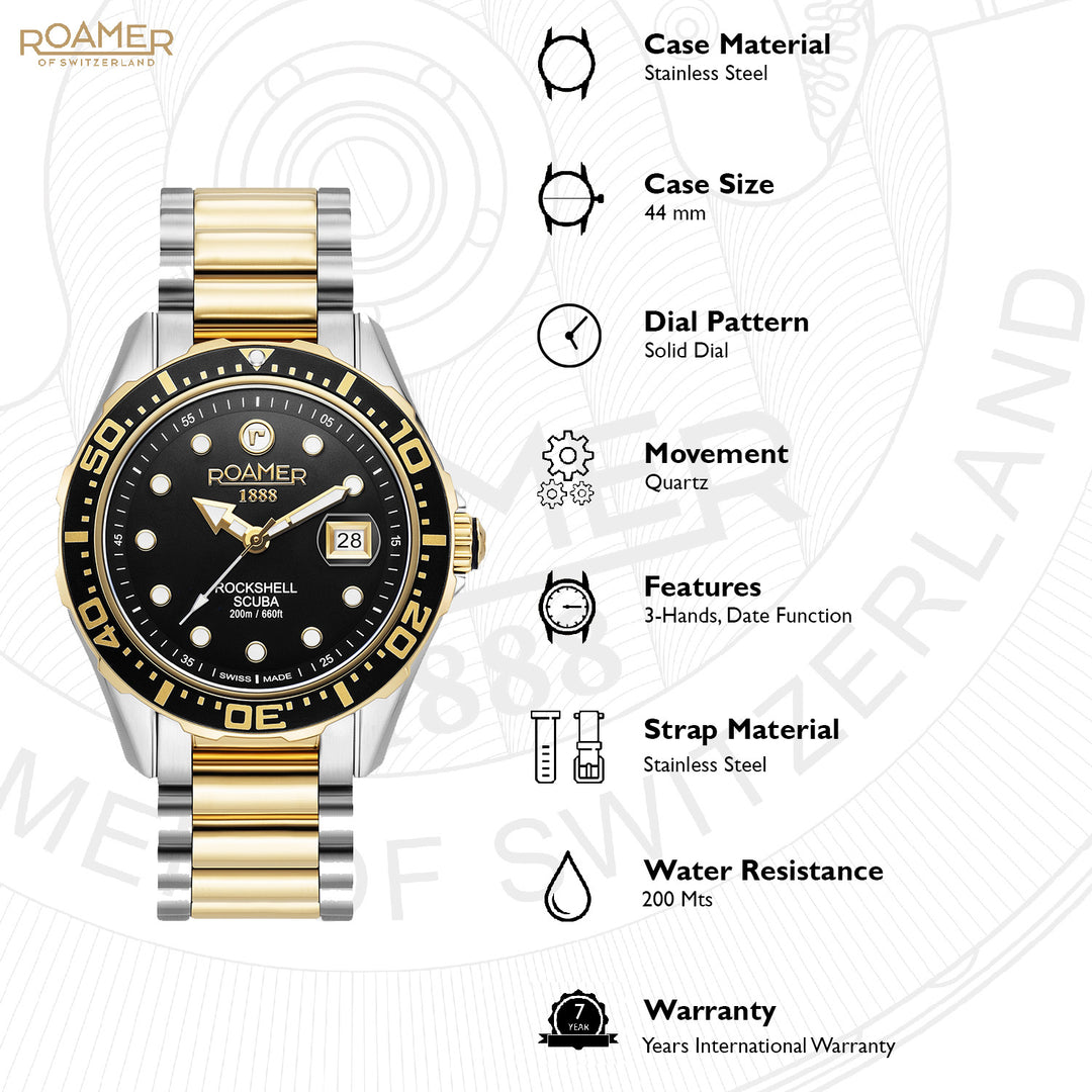 Rockshell Mark III Scuba Quartz Men's Watch -  220858 47 85 50