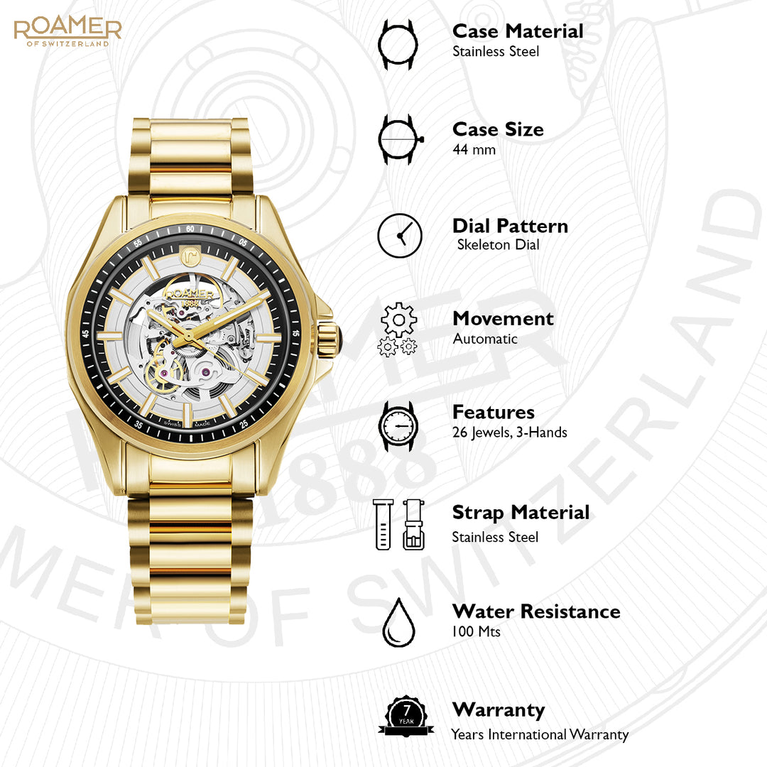 Rockshell Mark III Skeleton Automatic Men's Watch -  220984 48 55 20