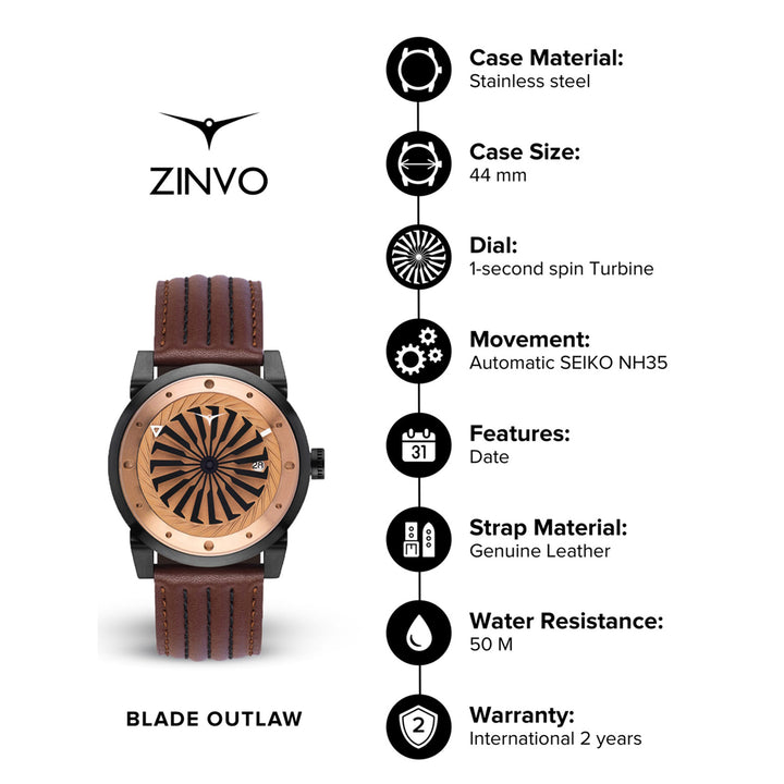 Blade Outlaw Automatic Men's Watch -  245