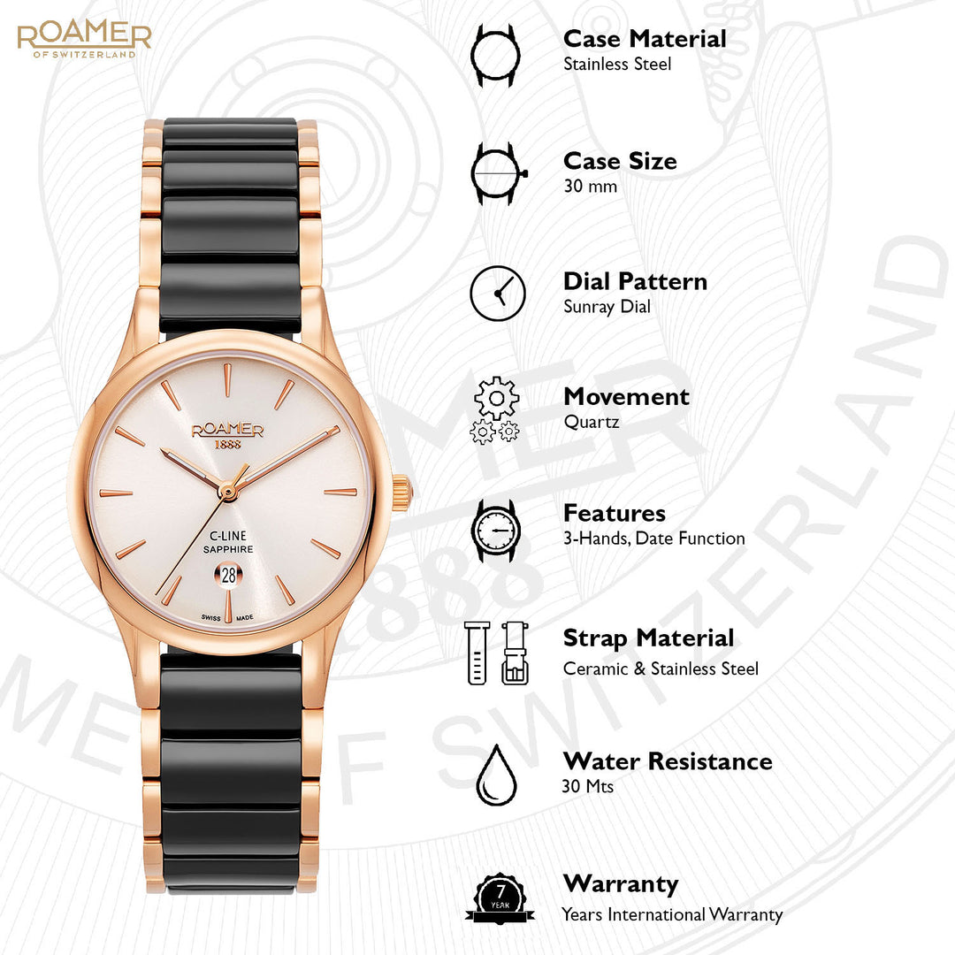 C-Line Quartz Women's Watch -  658844 49 35 61