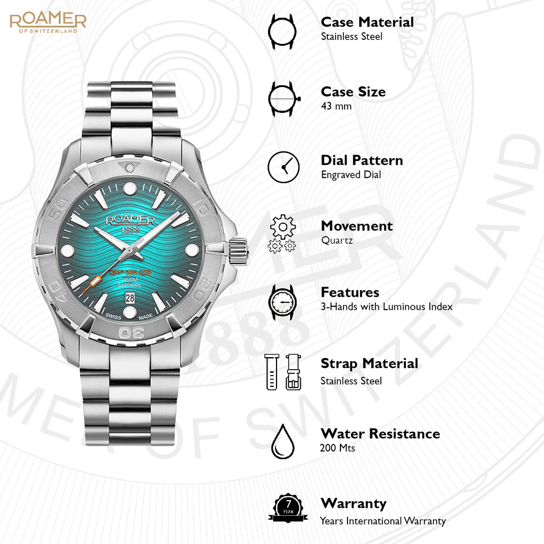 Deep Sea 200 Quartz Men's Watch -  860833 41 05 70