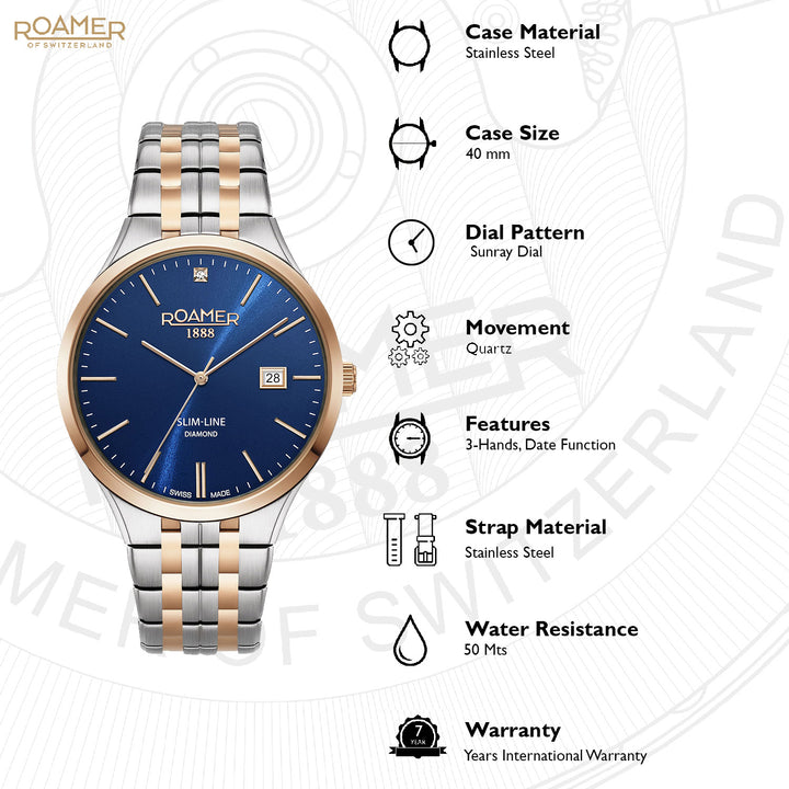 Slim-Line Quartz Men's Watch -  864833 49 45 50