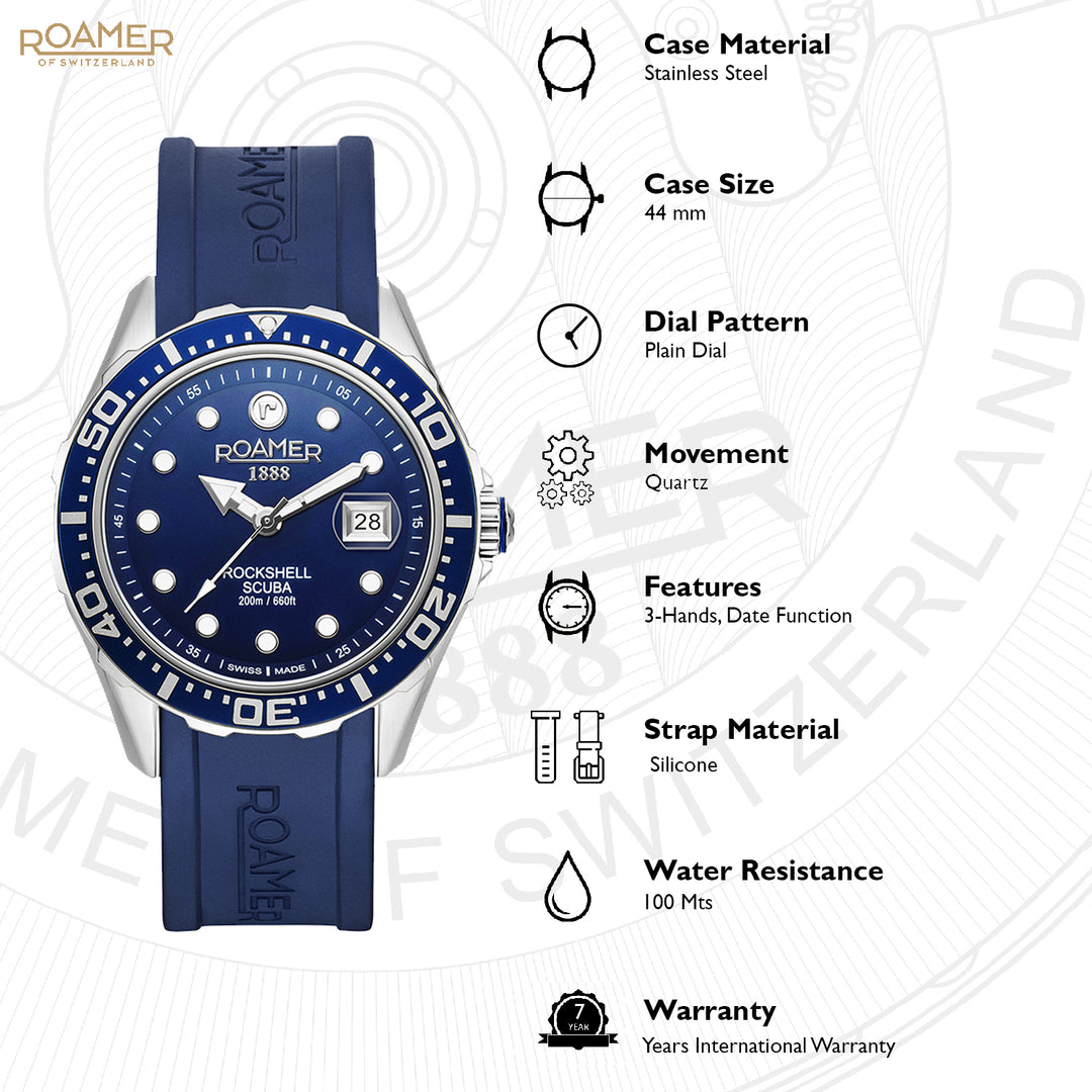Rockshell Mark III Scuba Quartz Men's Watch -  867833 41 45 02