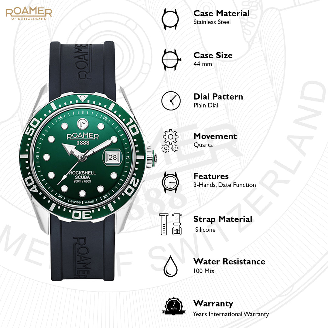 Rockshell Mark III Scuba Quartz Men's Watch -  867833 41 75 02
