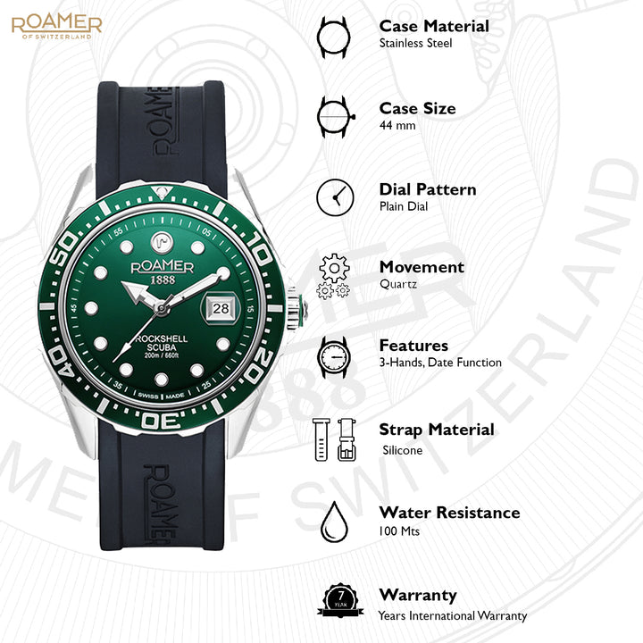 Rockshell Mark III Scuba Quartz Men's Watch -  867833 41 75 02