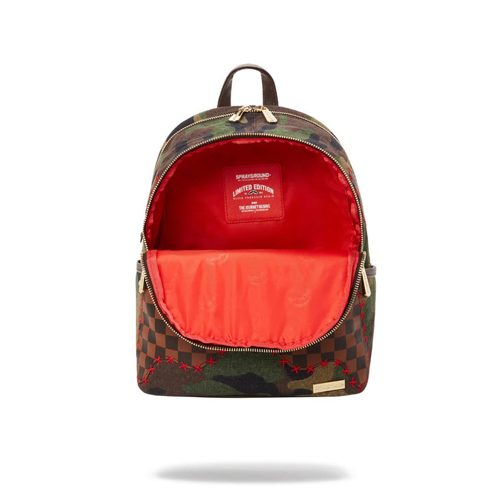 Limited Edition Camo Shark Shape Check Savage Backpack For Unisex - 910B4320NSZ