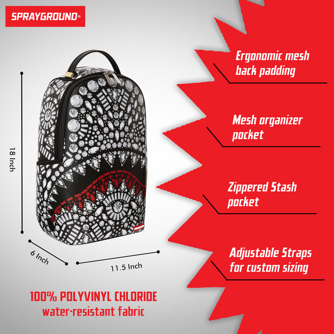 Limited Edition Crazy Diamond Design DlXV Backpack For Unisex - 910B5115NSZ