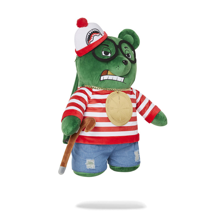 Limited Edition Wheres Waldo Money Bear Backpack With Walking Stick For Unisex - 910B5142NSZ