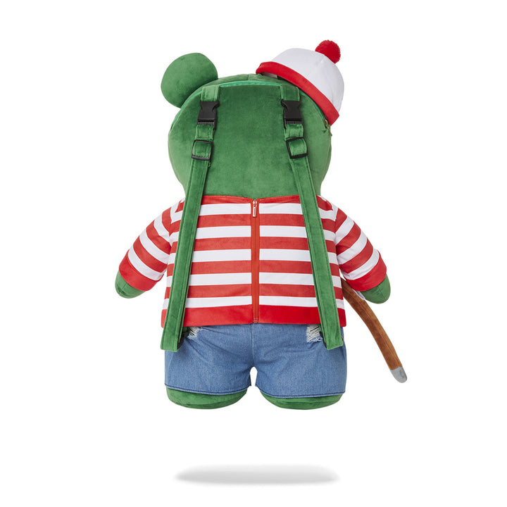 Limited Edition Wheres Waldo Money Bear Backpack With Walking Stick For Unisex - 910B5142NSZ