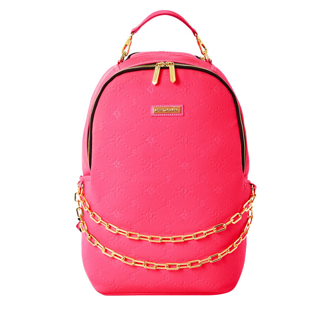 Limited Edition Pink Embossed Dlxsf Backpack For Women - 910B5309NSZ