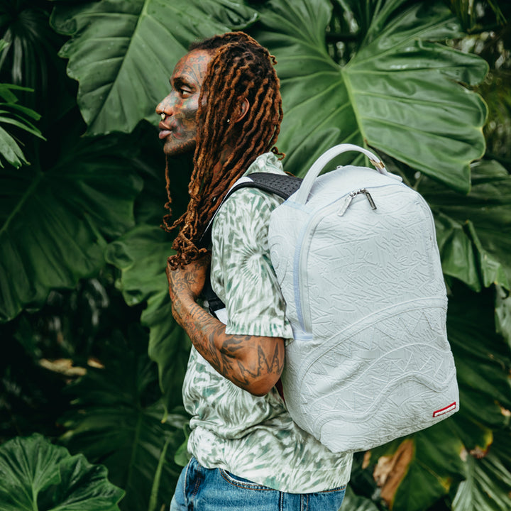 Limited Edition White Scribble Backpack For Unisex - 910B5377NSZ