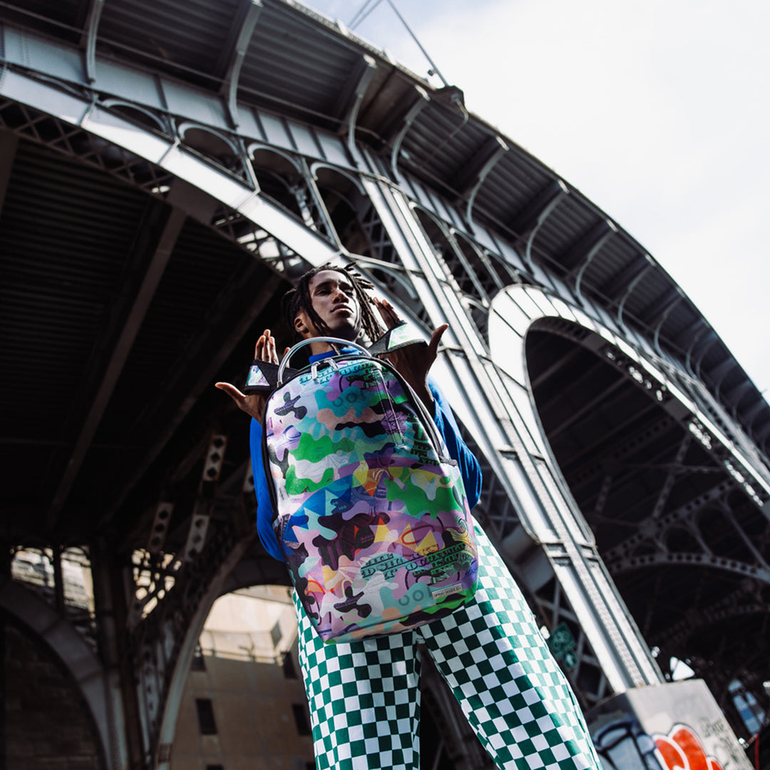 Limited Edition Neon Money Camo Backpack For Unisex - 910B5712NSZ