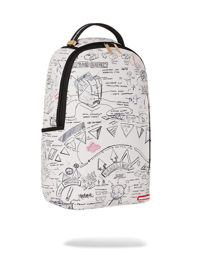 Unisex Limited Edition White THE DAILY DOODLE DLXSV BACKPACK