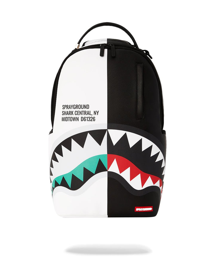 Unisex Limited Edition Black and White SHARK CENTRAL REFLEX DLXSV BACKPACK