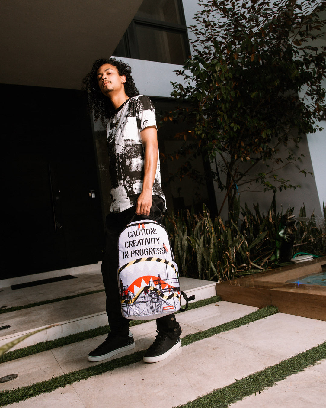 Unisex Limited Edition White CREATIVITY IN PROGRESS DLXSR BACKPACK