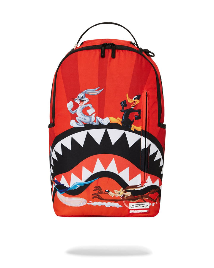 Unisex Limited Edition Red LOONEY TUNES SHARK RUN DLXSR BACKPACK