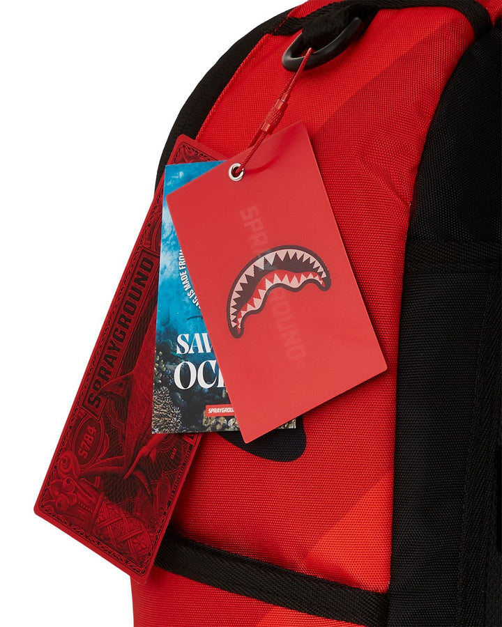 Unisex Limited Edition Red LOONEY TUNES SHARK RUN DLXSR BACKPACK