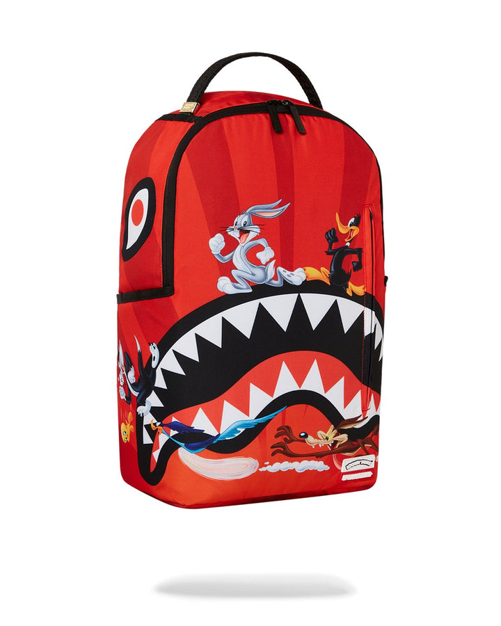 Unisex Limited Edition Red LOONEY TUNES SHARK RUN DLXSR BACKPACK
