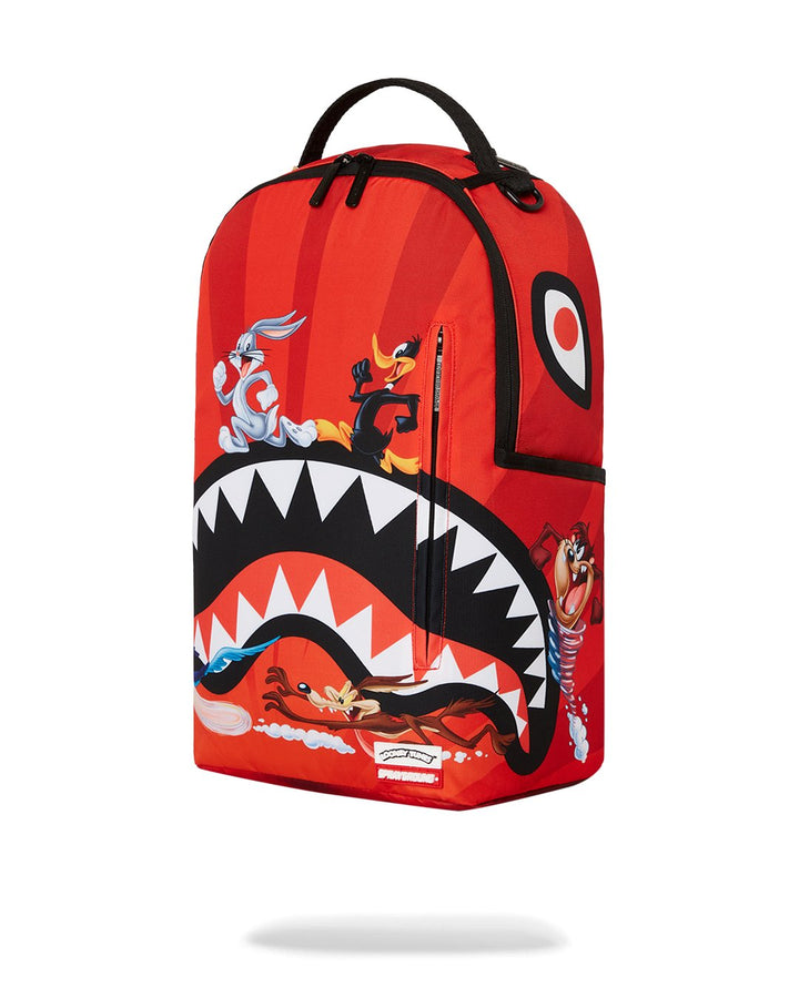 Unisex Limited Edition Red LOONEY TUNES SHARK RUN DLXSR BACKPACK