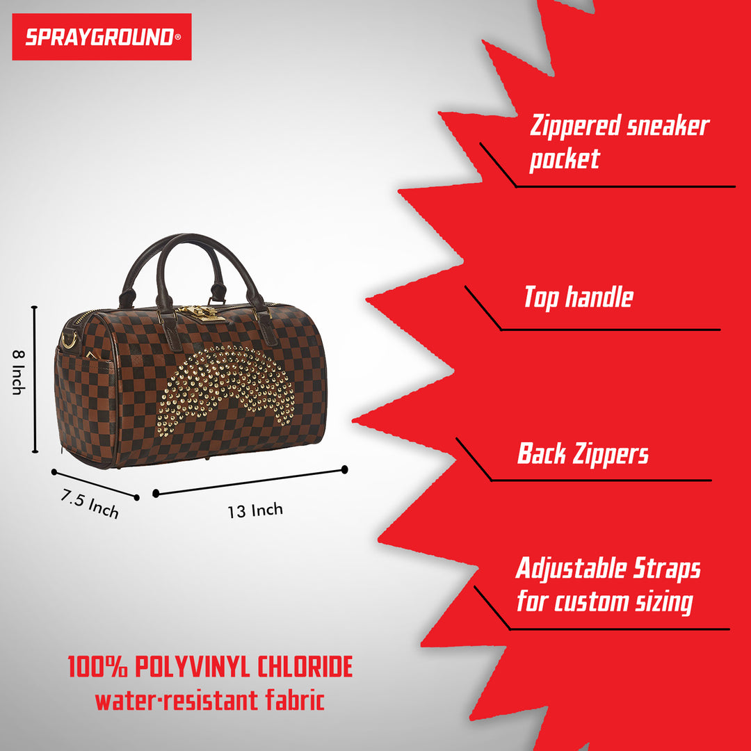 Limited Edition Sharks In Paris Gold Rivit Empress Duffle - 910D4056NSZ