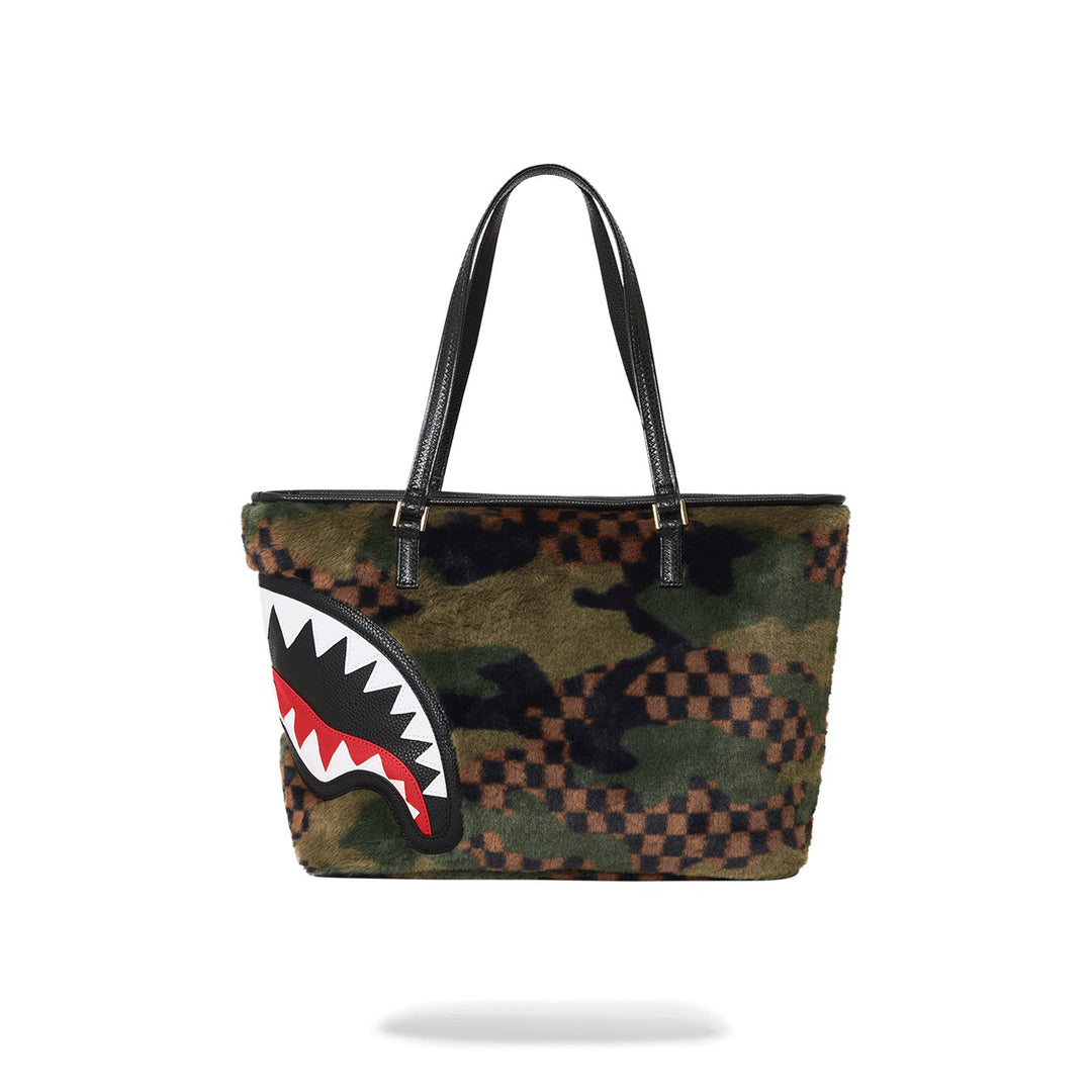 Limited Edition Green 3Am Fur Tote For Women - 910T5748NSZ