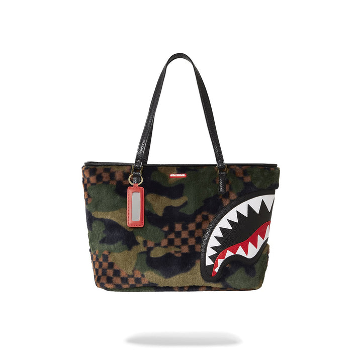 Limited Edition Green 3Am Fur Tote For Women - 910T5748NSZ
