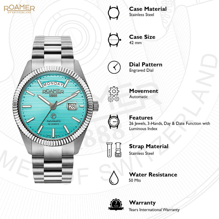 Primeline Daydate II Automatic Men's Watch -  981666 41 05 50