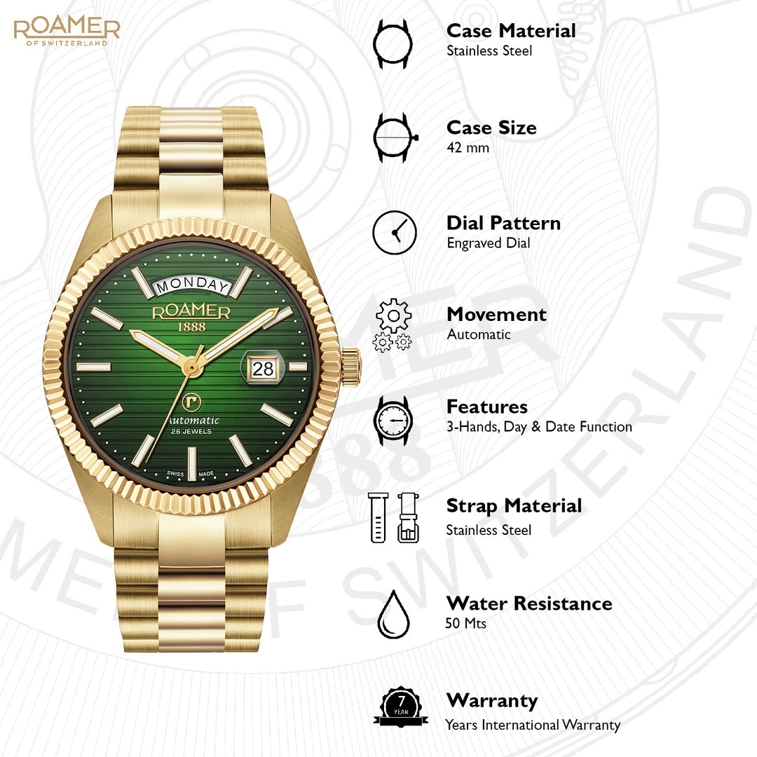 Primeline Daydate II Automatic Men's Watch -  981666 48 75 50