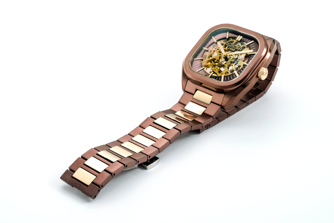 Mechano Analog Brown Square Dial Men's Watch - 985986 43 65 20