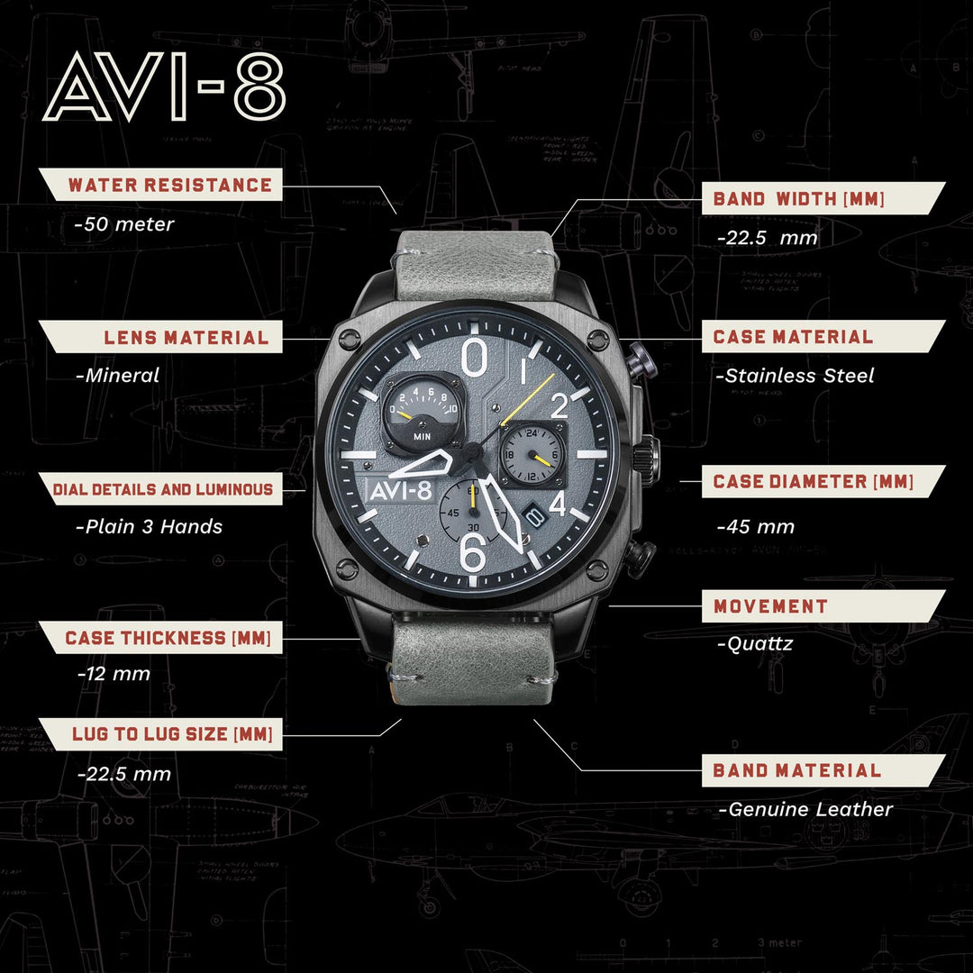 Hawker Hunter Chronograph Men's Watch - AV-4052-03