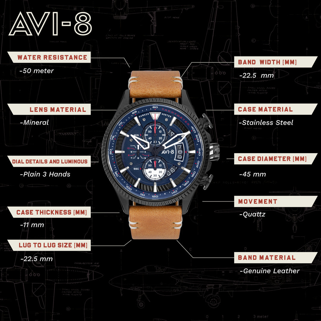 Hawker Hunter Chronograph Men's Watch - AV-4064-01