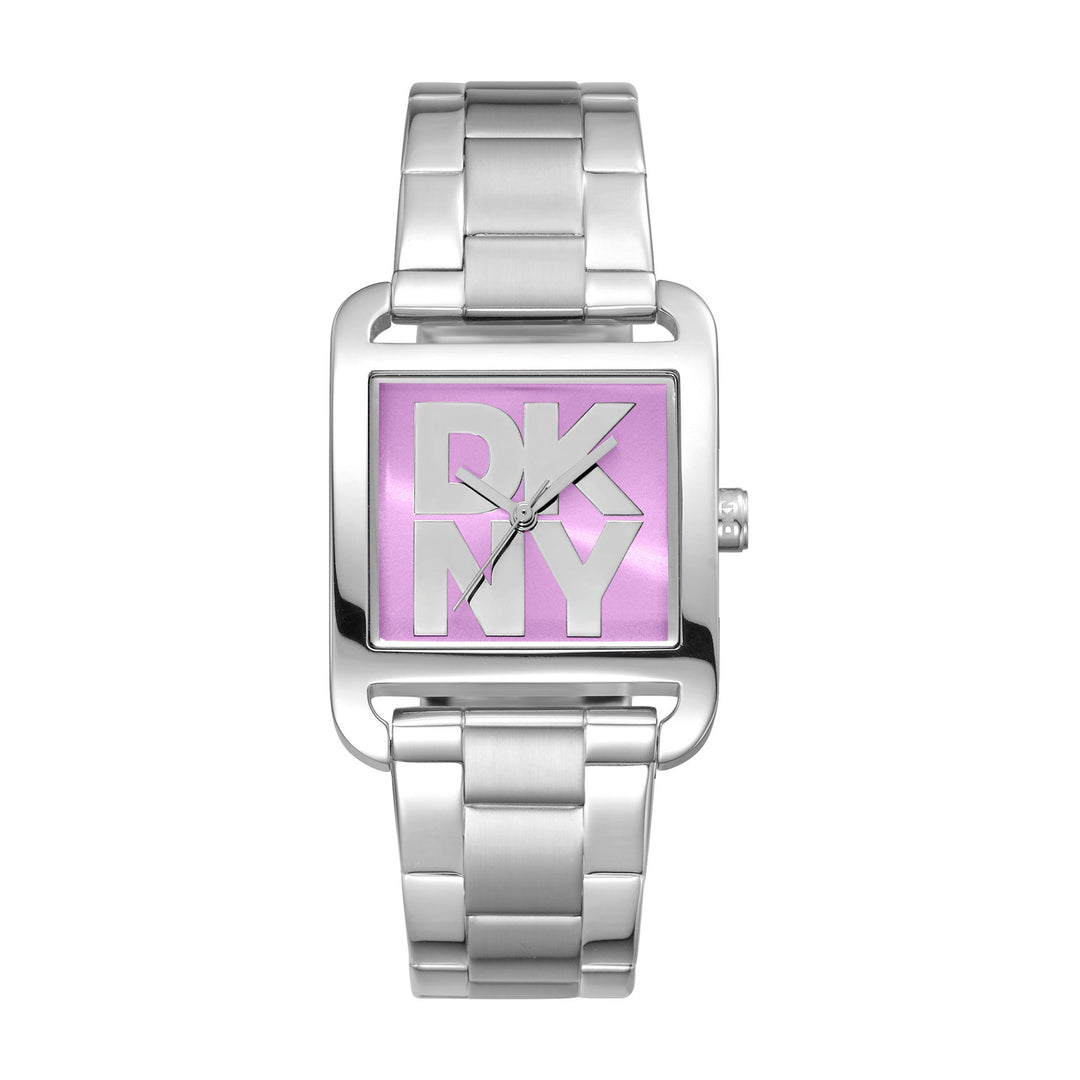 City Maxi Quartz Pink Square Dial Women's Watch - DK1L001M0035