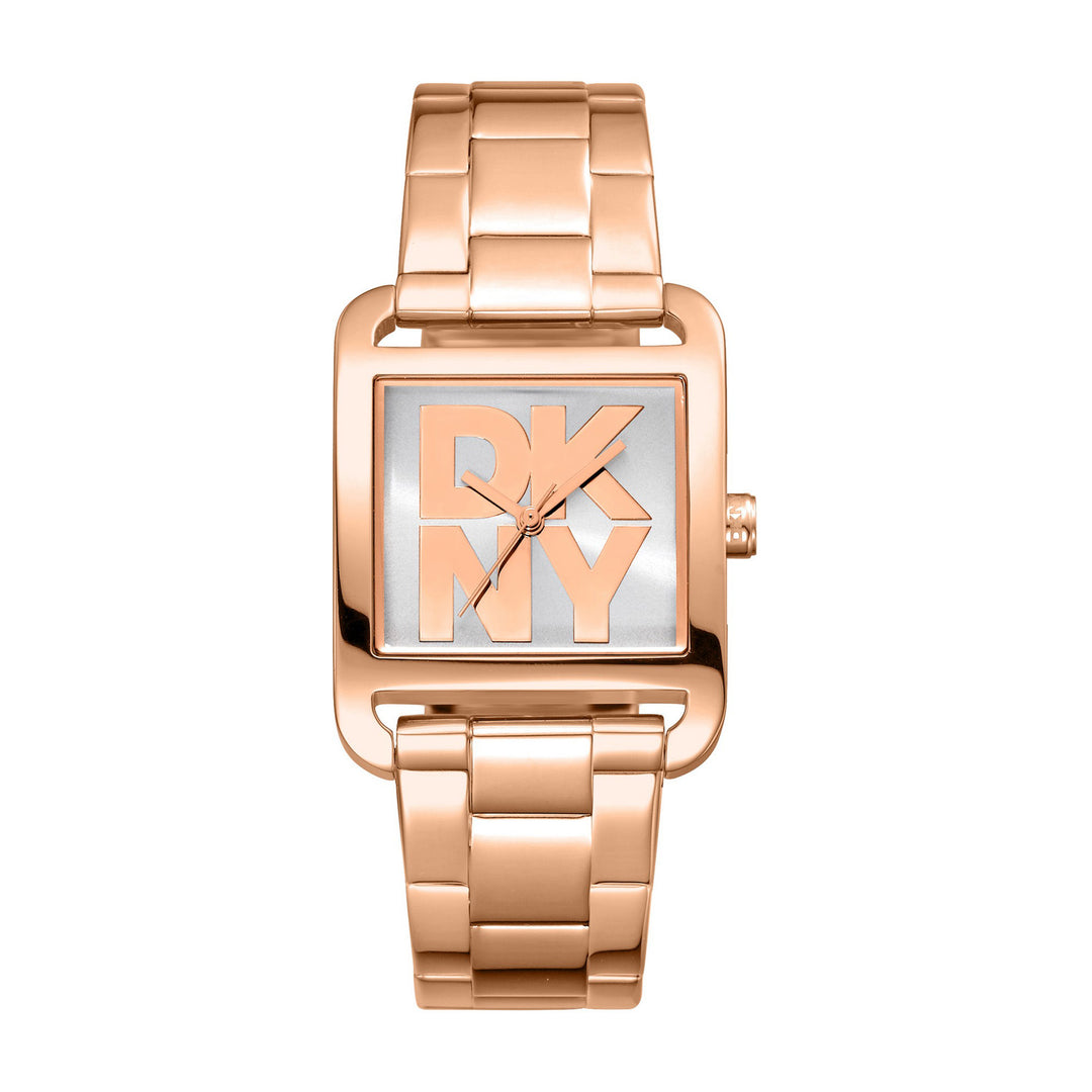 City Maxi Quartz Silver Square Dial Women's Watch - DK1L001M0055