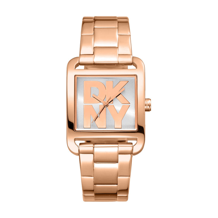 City Maxi Quartz Silver Square Dial Women's Watch - DK1L001M0055