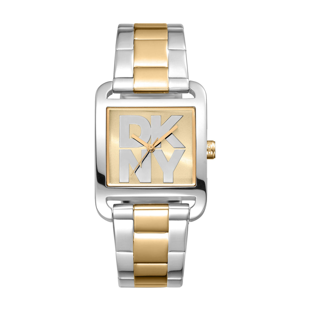 City Maxi Quartz Gold Square Dial Women's Watch - DK1L001M0075