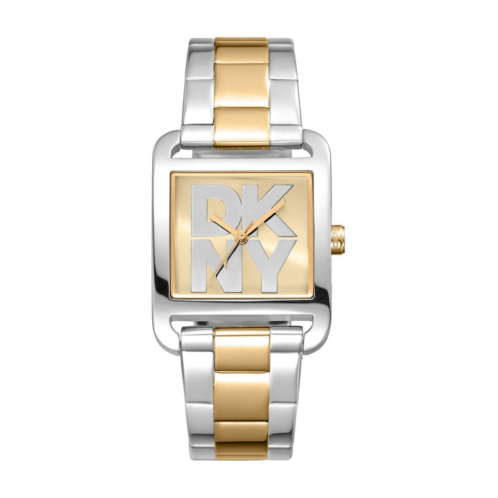 City Maxi Quartz Gold Square Dial Women's Watch - DK1L001M0075