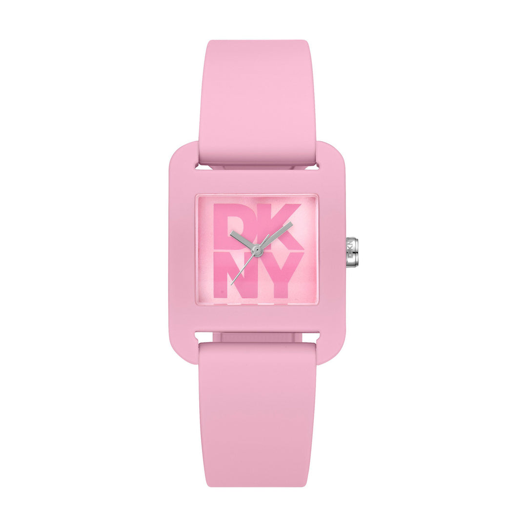 City Sport Quartz Pink Square Dial Women's Watch - DK1L002P0045