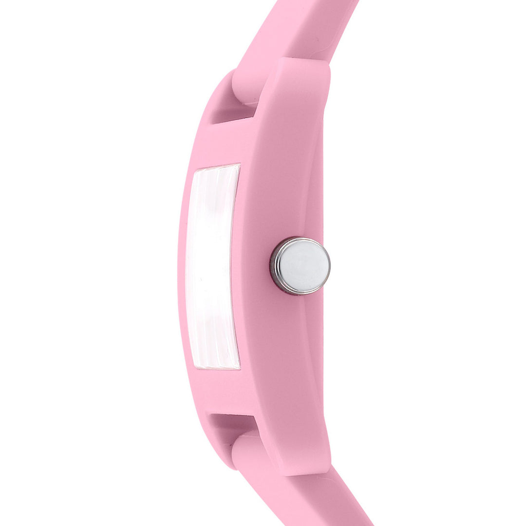 City Sport Quartz Pink Square Dial Women's Watch - DK1L002P0045