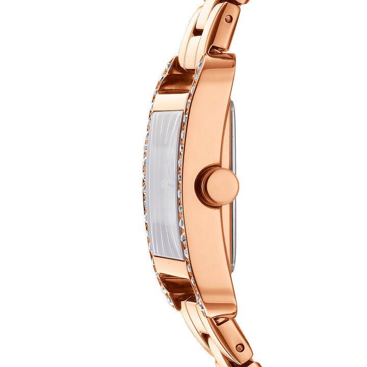 City Glitz Quartz Rose Gold Square Dial Women's Watch - DK1L003M0035