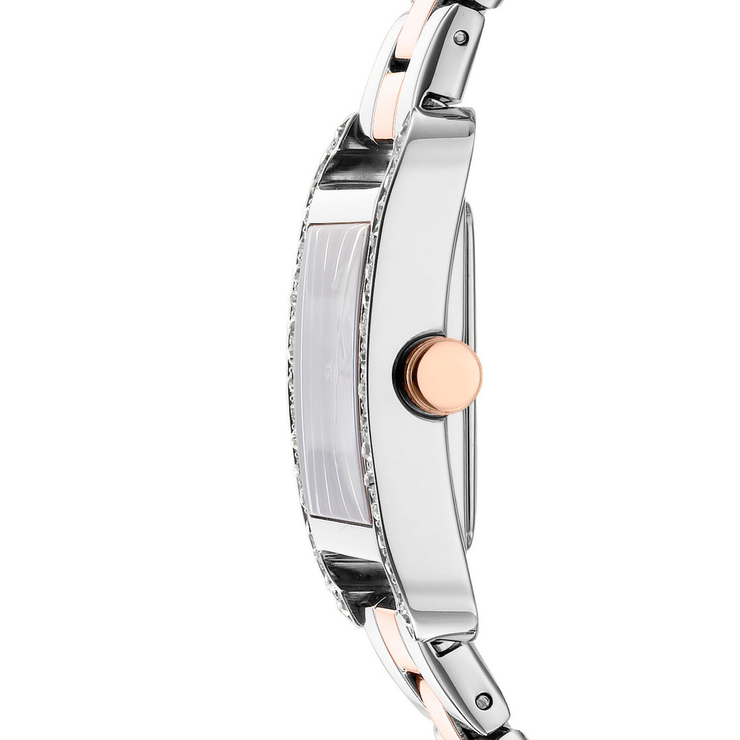 City Glitz Quartz Silver Square Dial Women's Watch - DK1L003M0055