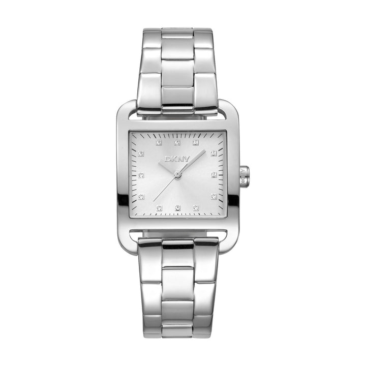 City Midi Quartz Silver Square Dial Women's Watch - DK1L004M0045