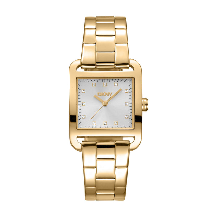City Midi Quartz Silver Square Dial Women's Watch - DK1L004M0055