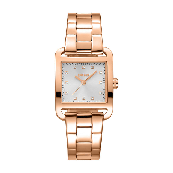 City Midi Quartz Silver Square Dial Women's Watch - DK1L004M0065